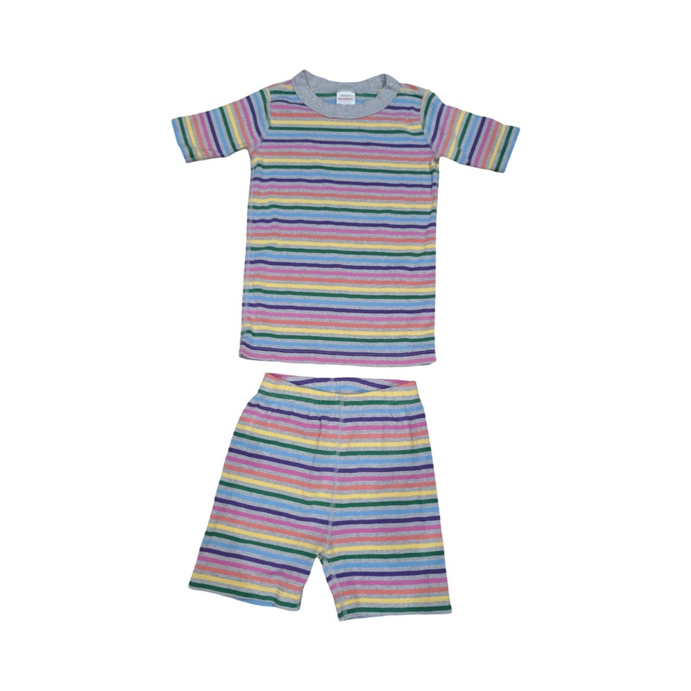 Hanna Andersson Rainbow Stripe Pajama Set Size 8 (130 cm)